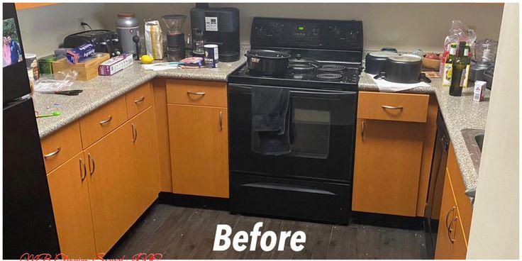 Kitchen Deep Clean Transformation - Before cleaning transformation